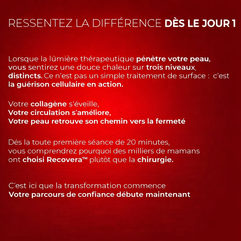 RECOVERA™ | Ceinture lumineuse rouge à double longueur d'onde