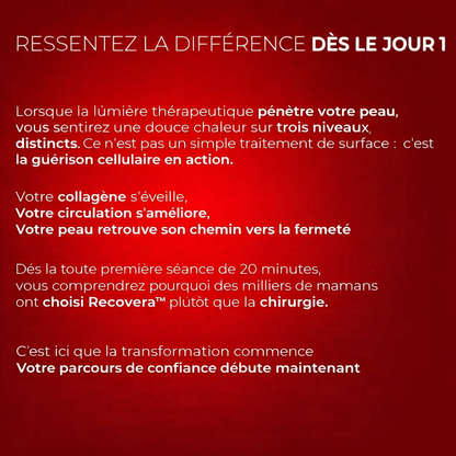 RECOVERA™ | Ceinture lumineuse rouge à double longueur d'onde