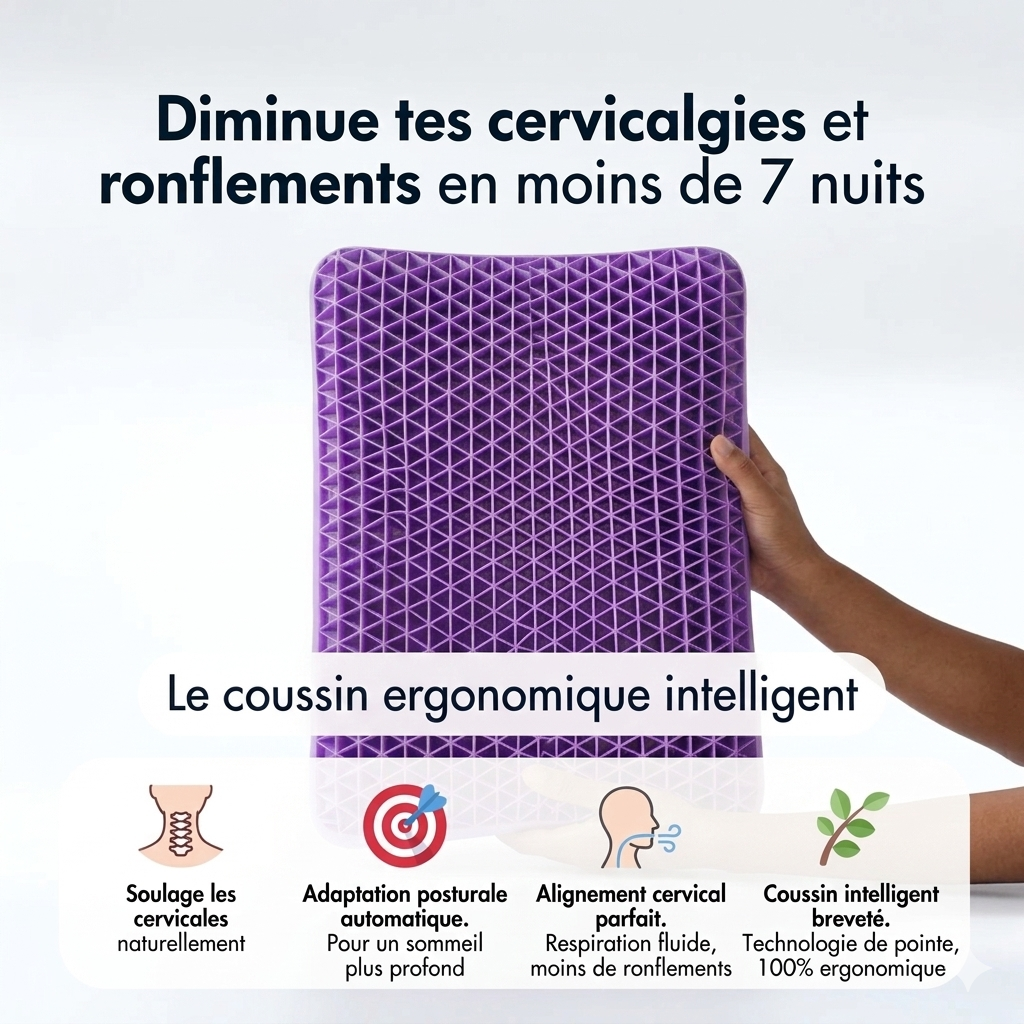 Oreiller Ergonomique Recovera – Sommeil Réparateur